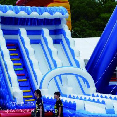 Inflatable Water Game With Water Slide Sea Park Commercial Park photo-2