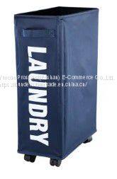 Customizable Color Rectangular Laundry Hamper With Wheels Easy-to-Operate Polyester Design for Home Bathroom Packed in Carton photo-2