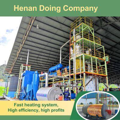 Convert Used engine motor Oil to Diesel Recycling treatment Plant Pyrolysis oil Refining machine