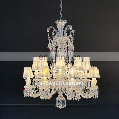 home decorative living room luxury hanging lamp k9 crystal lobby modern led crystal chandelier