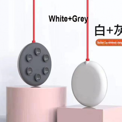 Dropshipping Sucker Wireless Charger Built in Cable Fast Charging for Iphone Samsung Universal Portable Charger Wireless 15W photo-5