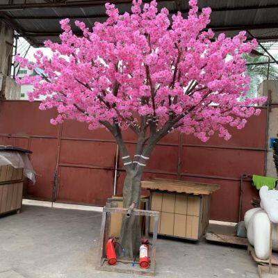 Customizable Large-scale Engineering Simulation Cheery Tree Artificial Peach Tree Decoration for Park Landscape photo-2