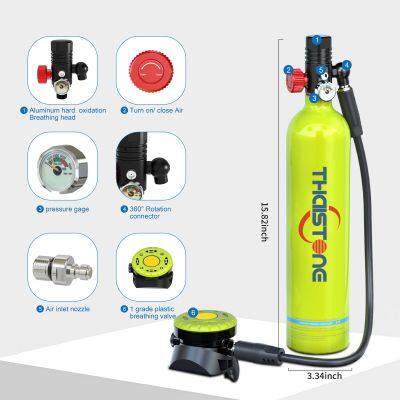 1L Mini Scuba Diving Dive Air Tank OEM Logo Dive Gears With High Pressure Pump photo-2
