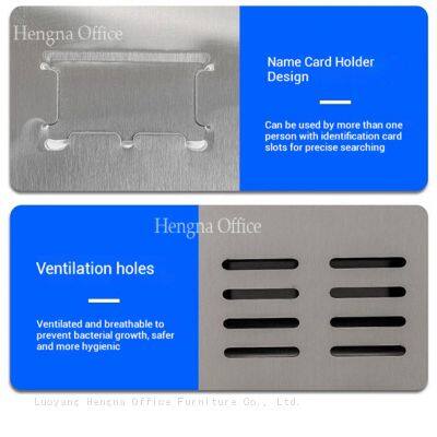Fábrica chinesa de atacado de armários de aço inoxidável com múltiplas portas, resistentes a arranhões e desgaste, com maçanetas de alumínio para escolas e escritórios photo-4