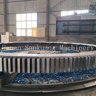 Precision Machined Large Ring Gear for Rotary Kiln With 20MnCr5 Alloy Steel