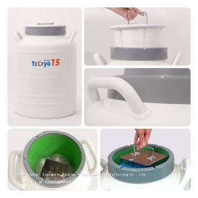 Venezuela TcCryo YDH-15 Liquid Nitrogen Dry Shipper Container Suppliers for Sample Transport photo-2