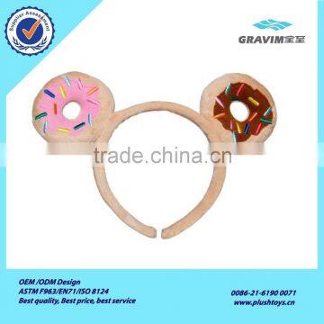 Plush bread shape kids headband