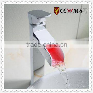 LED Light High Basin Faucet, Anti-hot Faucet