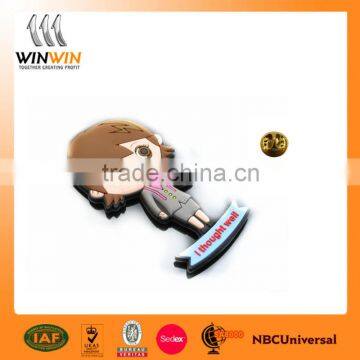 USA Flag Soft Pvc Lapel Pin Badge photo-5