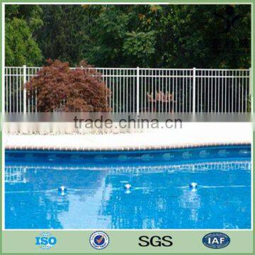 Steel tube wrought iron pool fence