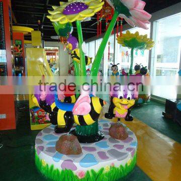 three seats mini carousel ride for sale 2014