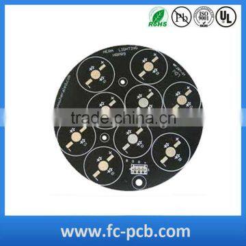 Black Soldermask Round Aluminium PCB