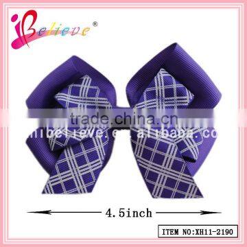 Made in China wholesale cheerleading bows ribbon bow clip in human hair