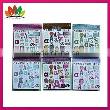 Paper Alphabet Chipboard Sticker