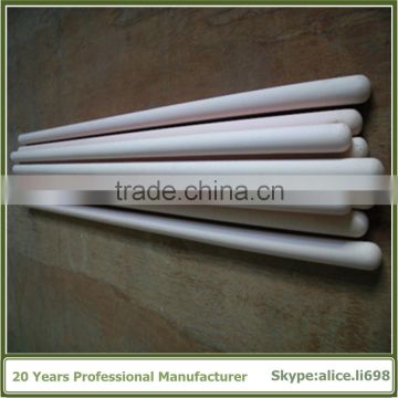 Ivory Corundum Thermocouple Protection 99 alumina ceramic tube With CE Approved