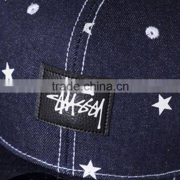 Hot Popular Star Printed Applique Sewed Man Women Flat Snapback Custom
