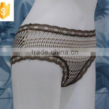 Hot Sell Sexy Underwear Young Lady Panty,lace Waistband and Stripe Covering Panty photo-2
