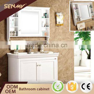 2015 Hot sell modern newest designs small simple solid wood bathroom cabinet                        
                                                Quality Choice