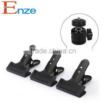 Multi Purpose Heavy Spring Clamp With Ball Head for Canon Nikon Flash Speedlite