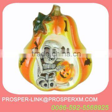 cheap halloween ceramic pumpkin candle holder