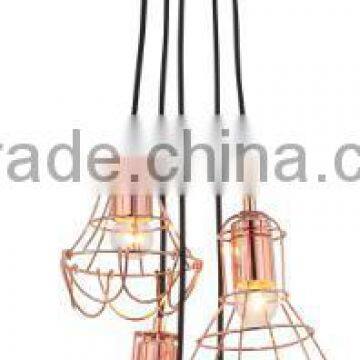 Vintage Cage Pendant Light,Modern Wrought Iron Chandelier,High Quality Cage Shade Hanging Lamp