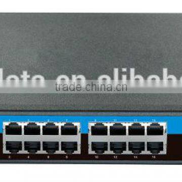 16 ports 10/100/1000M+2 ports Gigabit SFP Managed POE Ethernet Switch