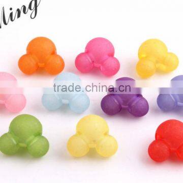 Colorful Color Chunky Acrylic Minnie Head Plastic Frost Beads in Beads Jewelry at Retail Price