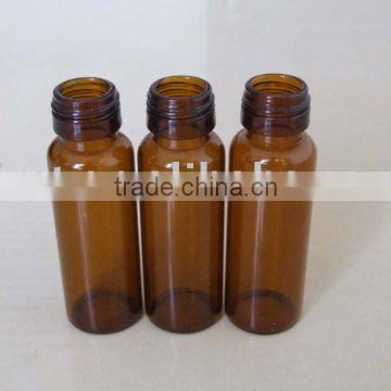 Glass vials with screw neck