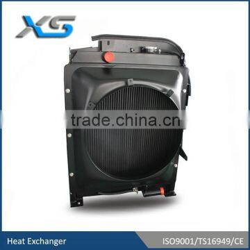 aluminum heavy duty excavator oil cooler with fan
