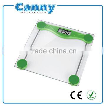 factory cheap 6mm clear glass digital body weighing scale