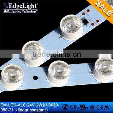 Edgelight hot sale 24V 23mm aluminous PCB 950mm in length waterproof 3030 led light strips which made in Shanghai