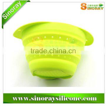 FDA Foldable Silicone Colander from Sinoray