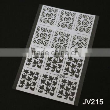 2016 Nail Stencil Guide Vinyl Decal Sticker Nail Stencil Sticker