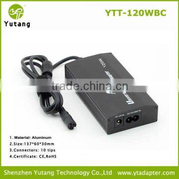 120W universal dc car charger / home charger with USB (YT-120WBC)