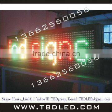 p10 double color led moving message sign board led car display