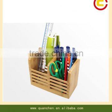 bamboo office stationery rack