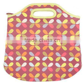 Wetsuit material lunch tote bag for travel, any color and design are welcome