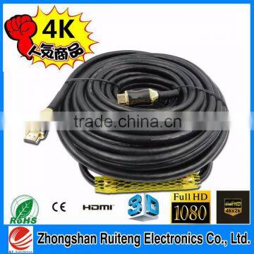 High speed New Premium 24k Gold plated HDMI cable 2160P 3D Ultra HD support HDMI 2.0 with high quality