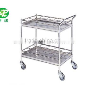 Stainless steel Hot water bottle hospital medical instrument trolley cart