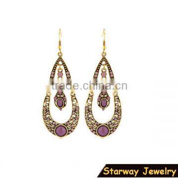 >NEW SW16585 Handmade Drop Bead Earrings Traditional Indian Earrings/