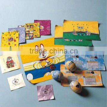 printing Packing material aluminium foil paper