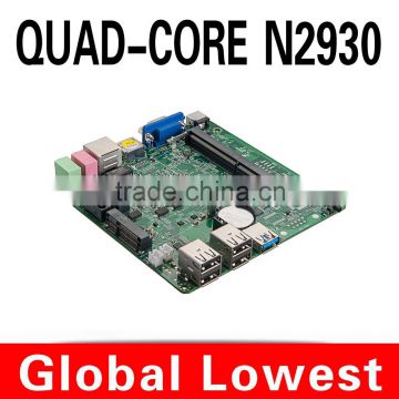 High performance Mini PC board Mini Itx Computer Atom PC X30 -N2930 Support Touch Screen 4G RAM 320G HDD