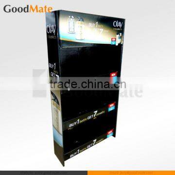 Cardboard Skin Care Display Shelf Cosmetic Display Stand