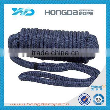 16mm double braided polyester mooring rope