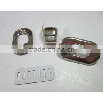New design small metal lock box turn lock for handbag accessories