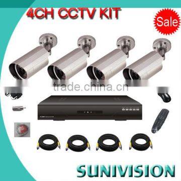 Hot selling 4 channel 8 channel 16 Channel ahd DVR Kit CCTV security System