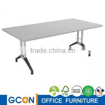 Office Desk Modern Meeting Table With Nickle Metal Legs photo-2