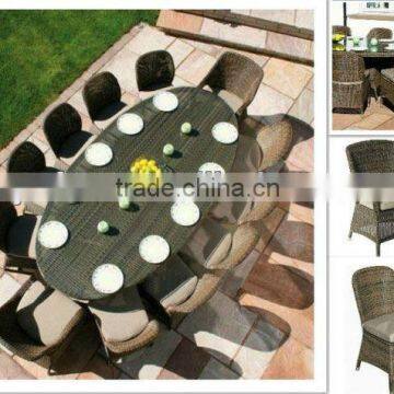 cast aluminium furniture rattan dinning furniture