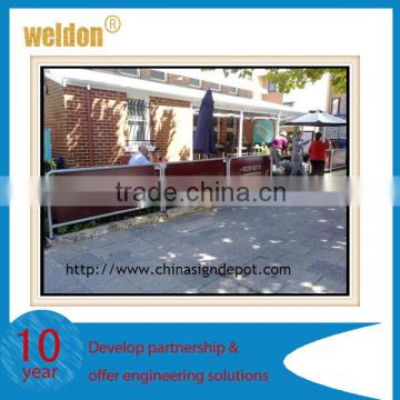 Weldon custom printed PVC ACP advertising cafe banner