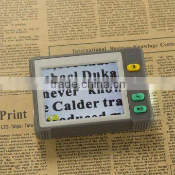 3.5 Inches Handheld Portable LCD Digital Magnifier with 7 color display,li-ion Battery Powered